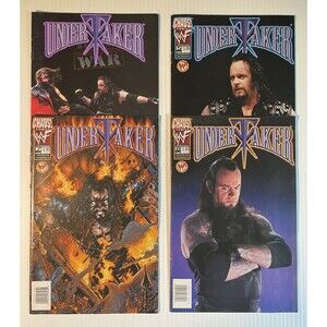 Undertaker Comic Book Set No.4, 5, 7, & 8, WWF (1999) Chaos Comics • Smith